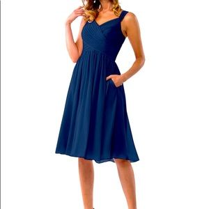 Azazie Angie in Dark Navy